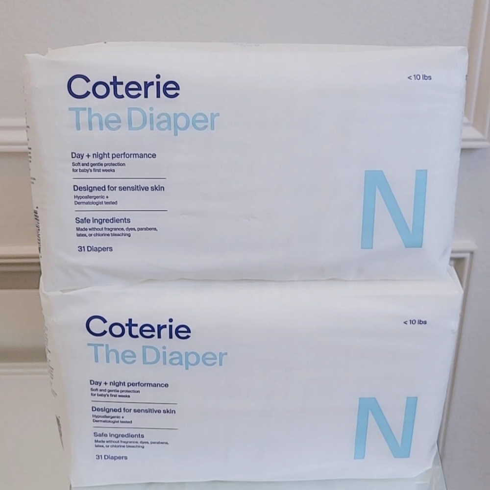 Coterie Premium Diapers Newborn — 3-Pack - Picture 2 of 4